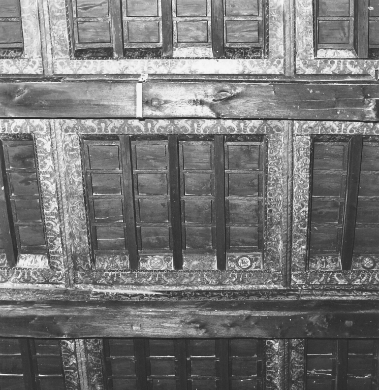 soffitto a cassettoni - ambito laziale (metà sec. XV)