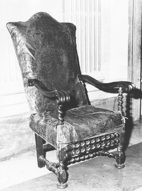 poltrona - ambito laziale (sec. XVII)