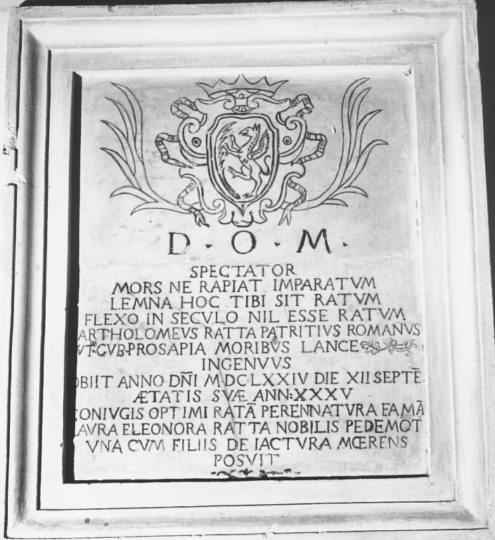 lapide - ambito viterbese (sec. XVII)