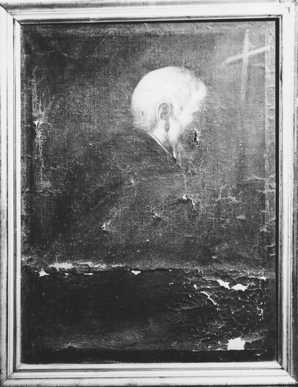 Santo in preghiera (dipinto) - ambito laziale (fine/inizio secc. XVII/ XVIII)