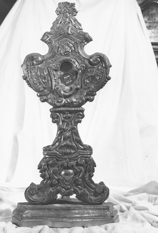 reliquiario - a ostensorio - ambito laziale (sec. XVIII)