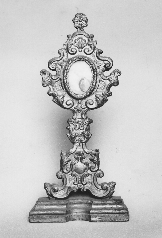 reliquiario-ostensorio - ambito laziale (sec. XVIII)
