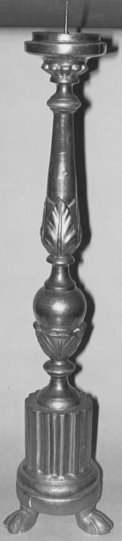 candelabro, serie - manifattura romana (fine/inizio secc. XVIII/ XIX)
