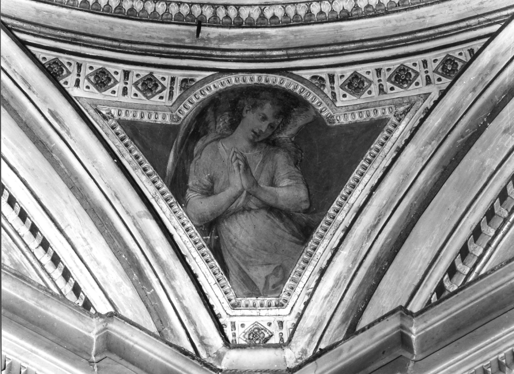 angeli adoranti (decorazione pittorica) - ambito romano (sec. XVI)