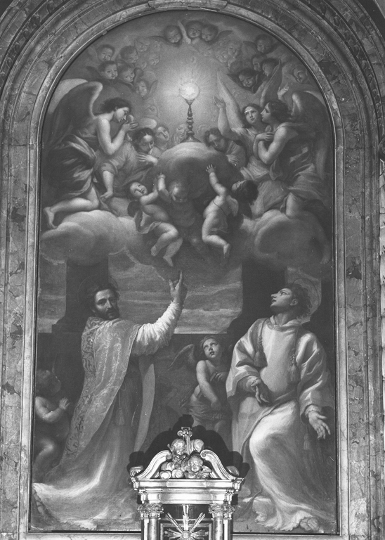 Santi Valentino e Ilario (pala d'altare) di Morandi Giovanni Maria (sec. XVII)