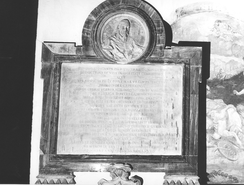 lapide tombale - ambito Italia centrale (sec. XVII)