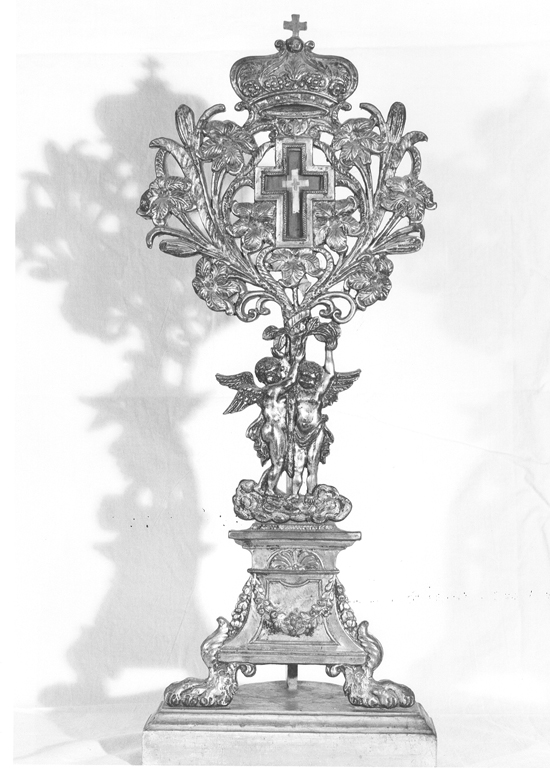 reliquiario-ostensorio - manifattura laziale (prima metà sec. XIX)