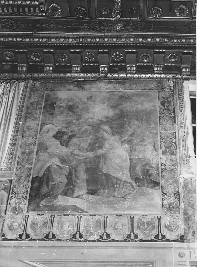 visitazione (dipinto) - ambito laziale (fine/inizio secc. XVI/ XVII)