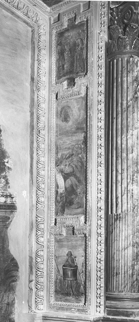 storie della vita di San Giovanni Battista (decorazione pittorica) - ambito laziale (seconda metà sec. XVI)
