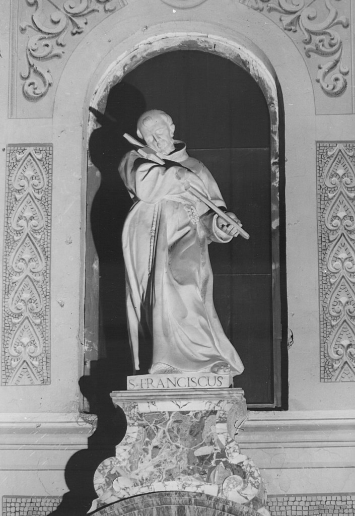 San Francesco d'Assisi (statua) - ambito laziale (sec. XVIII)