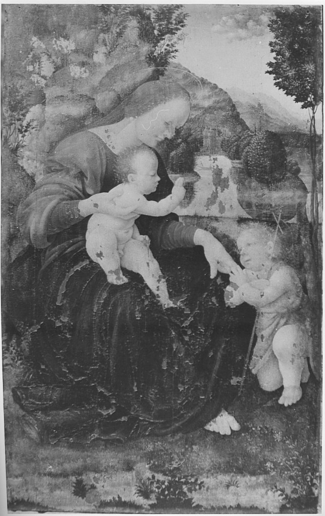 Madonna con Bambino e San Giovannino (dipinto) di Cesare da Sesto (primo quarto sec. XVI)