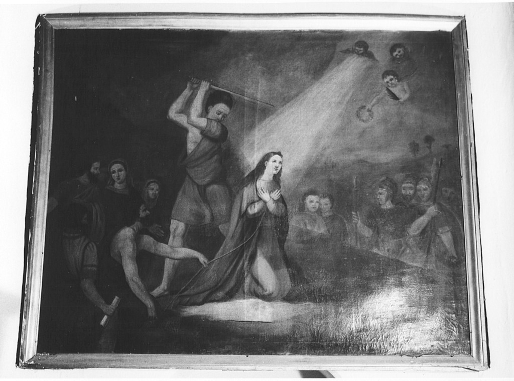 martirio di santa Pascasia (dipinto) - ambito laziale (metà sec. XIX)