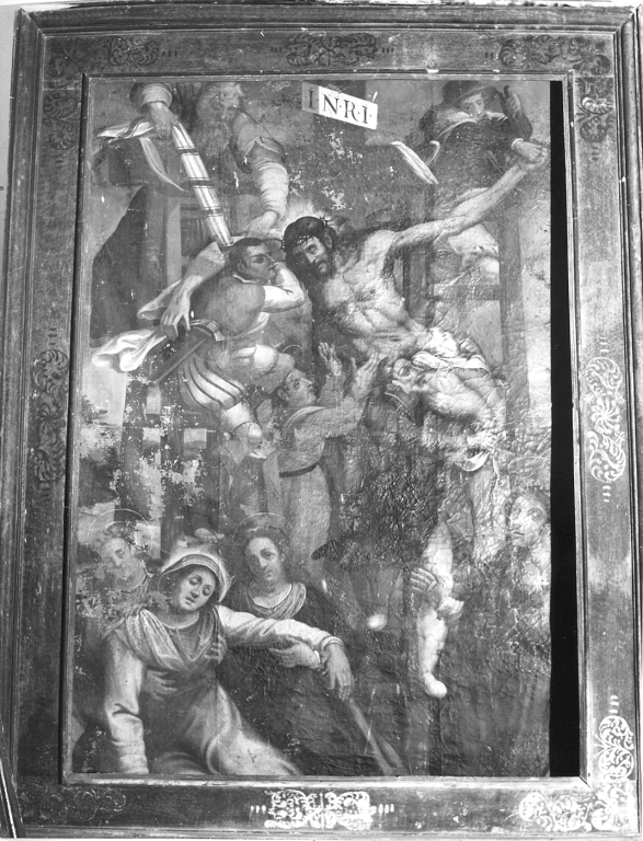 deposizione di Cristo dalla croce (dipinto) - ambito laziale (inizio sec. XIX)