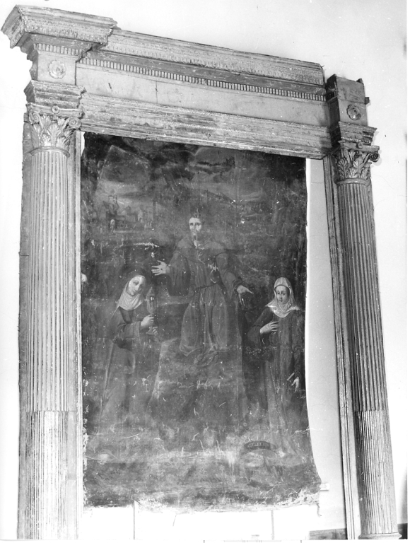 cornice di dipinto, serie - bottega laziale (sec. XVII)