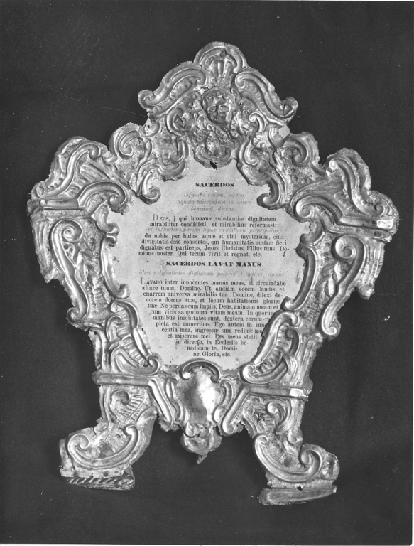 motivi decorativi a volute (cartagloria, serie) - bottega abruzzese (sec. XIX)