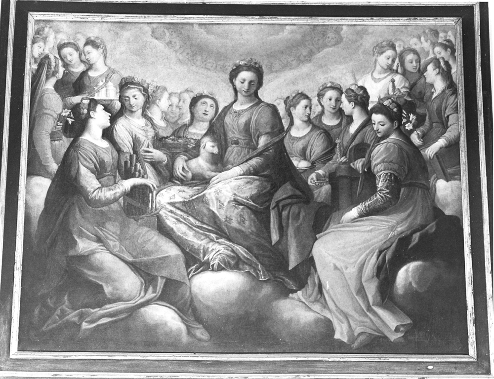 Sant'Agnese e sante martiri (dipinto) di Ciampelli Agostino (sec. XVI)