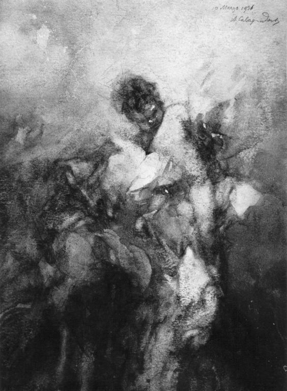 putto (dipinto) di Calcagnadoro Antonino (sec. XX)