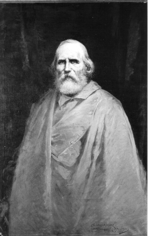 ritratto di Giuseppe Garibaldi (dipinto) di Calcagnadoro Antonino (sec. XX)