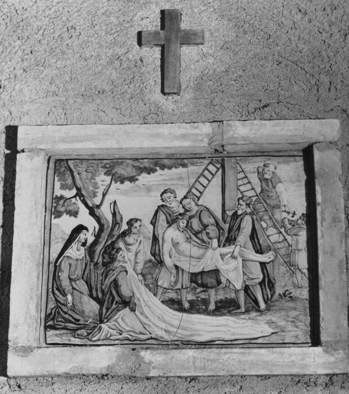 stazione XIII: Gesù deposto dalla croce (dipinto) - ambito napoletano (secc. XVII/ XVIII)