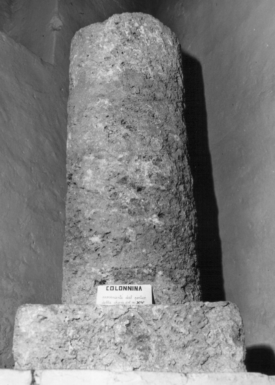 fusto di colonna, frammento - ambito laziale (sec. XV)