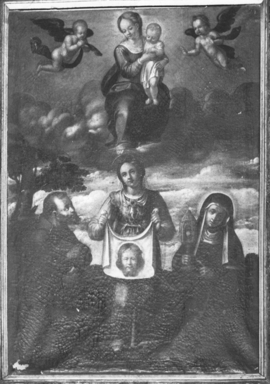 adorazione della Veronica (dipinto) di Scagnone Agnese (primo quarto sec. XVII)