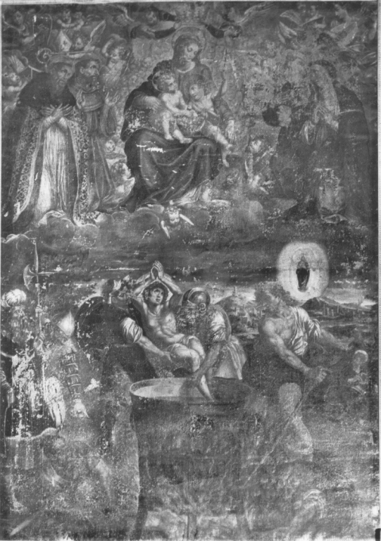 martirio di San Giovanni Evangelista (dipinto) - ambito toscano (metà sec. XVII)