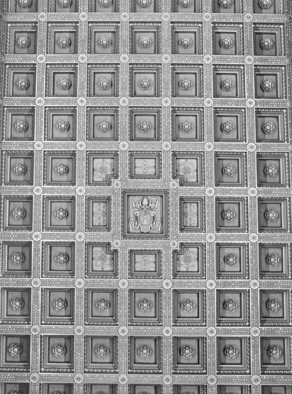 soffitto a cassettoni - ambito romano (sec. XX)
