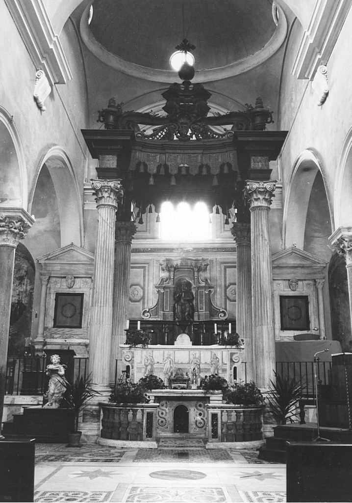 baldacchino d'altare - ambito laziale (primo quarto sec. XVIII)