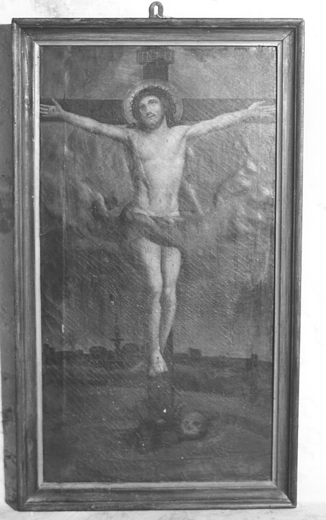 crocifissione (dipinto) - ambito laziale (sec. XIX)