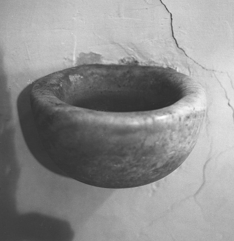 acquasantiera, serie - ambito laziale (prima metà sec. XVIII)