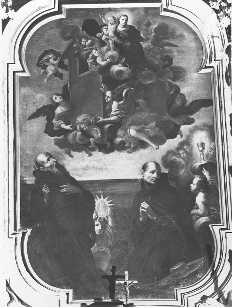 trasporto della Santa Casa a Loreto (dipinto) - ambito laziale (seconda metà sec. XVII)