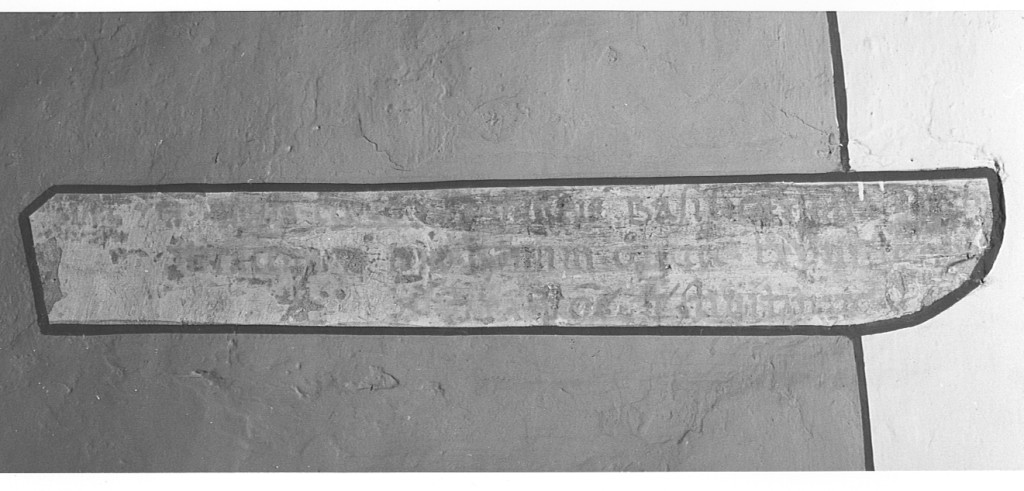 iscrizione (dipinto) - ambito laziale (secc. XIV/ XV)
