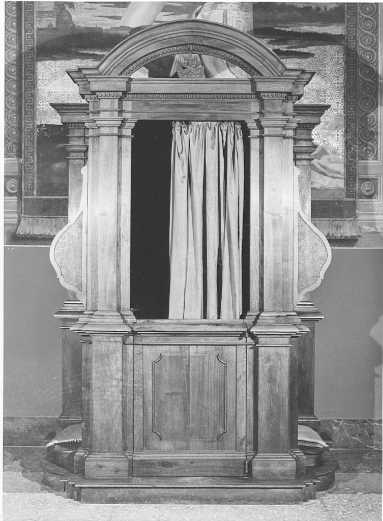 confessionale, coppia - ambito laziale (prima metà sec. XX)