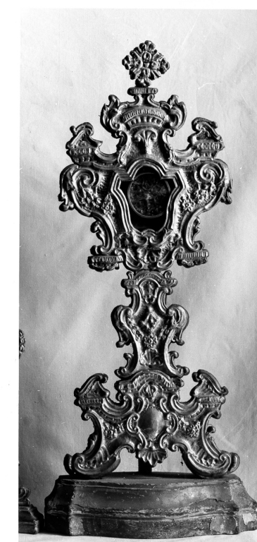 reliquiario - a ostensorio, serie - ambito laziale (sec. XVIII)
