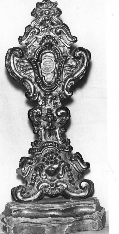 reliquiario - a ostensorio - ambito laziale (sec. XVIII)