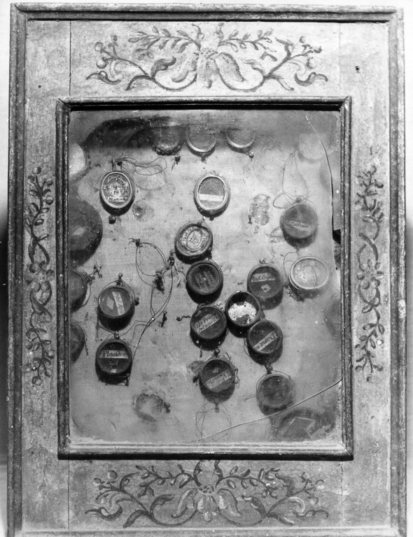 reliquiario - a tabella - ambito laziale (sec. XVII)