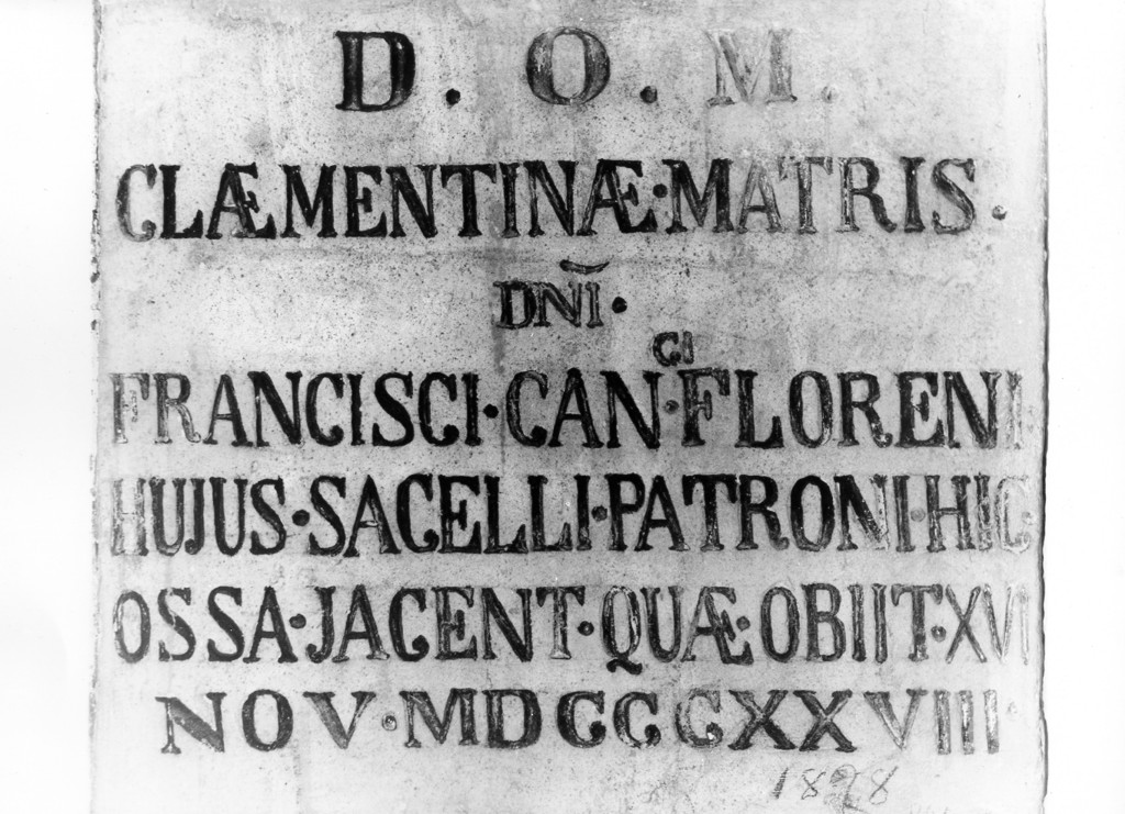 lapide tombale, opera isolata - ambito laziale (sec. XIX)