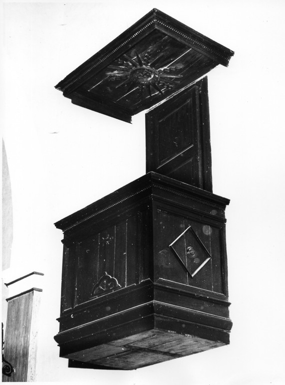 pulpito, opera isolata - ambito laziale (seconda metà sec. XVI)