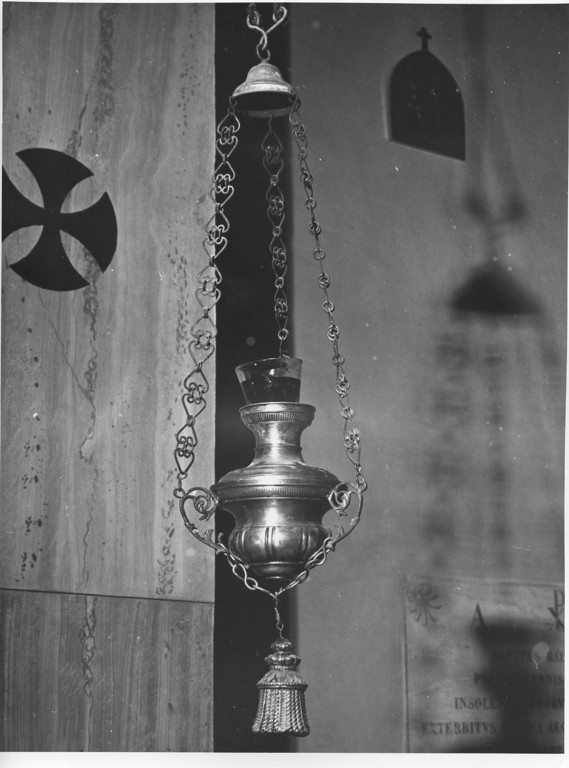 lampada pensile, serie - ambito laziale (seconda metà sec. XIX)