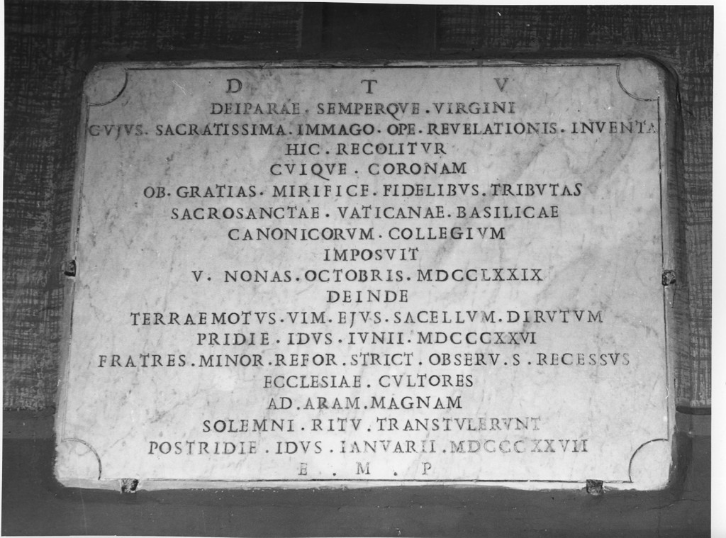 lapide commemorativa, opera isolata - ambito laziale (sec. XIX)