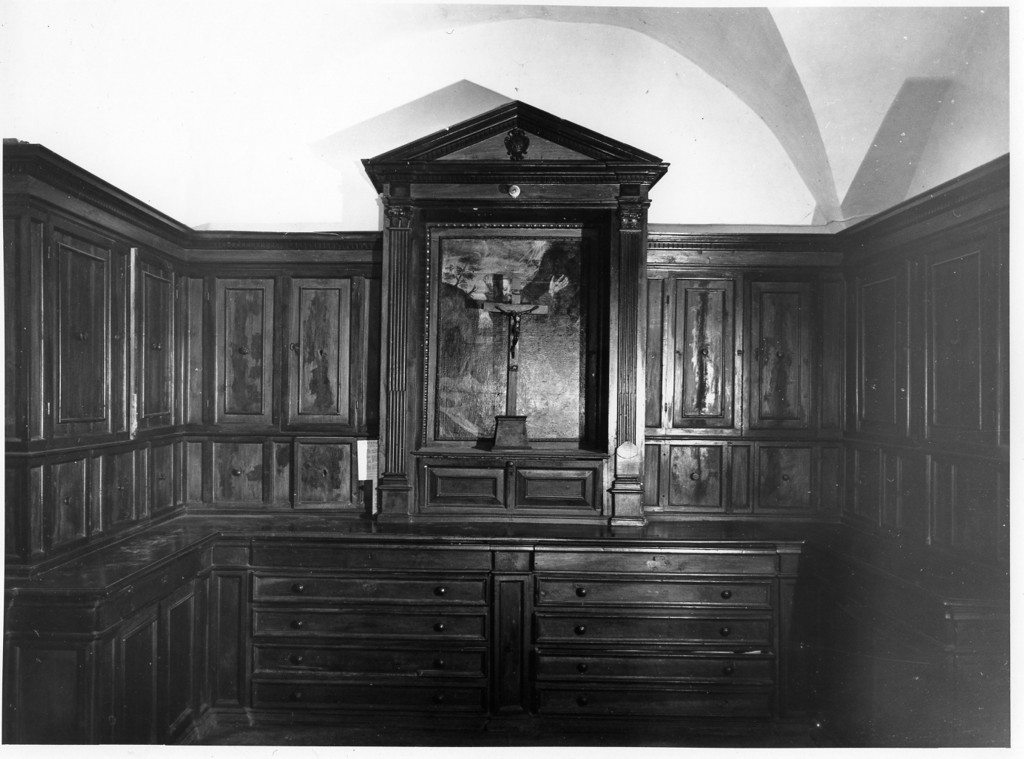 armadio da sacrestia, opera isolata - ambito laziale (fine sec. XVIII)