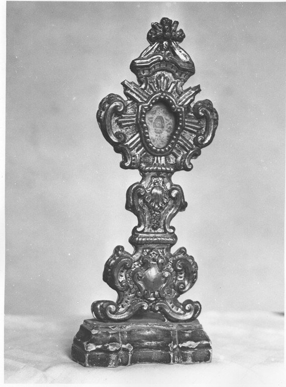 reliquiario - a ostensorio, opera isolata - ambito laziale (sec. XVIII)