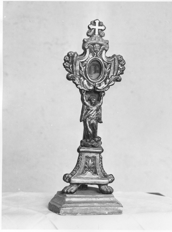reliquiario, opera isolata - ambito laziale (fine/inizio secc. XVIII/ XIX)