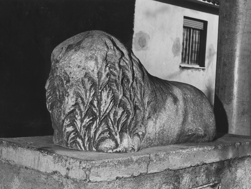 leone (scultura, opera isolata) - ambito laziale (secc. XI/ XII)