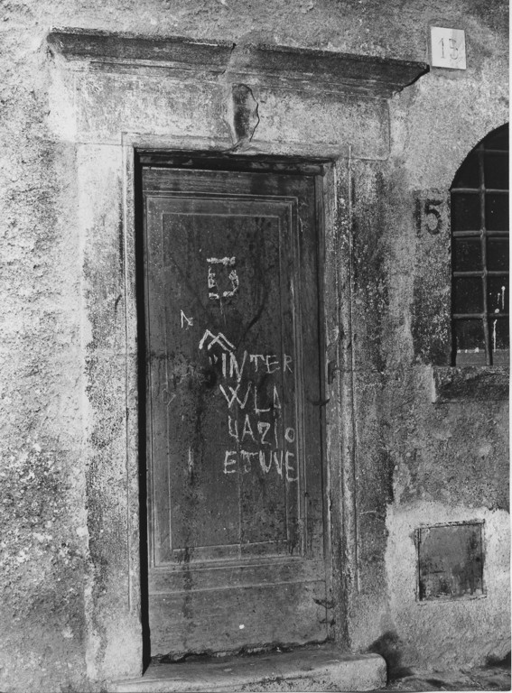 portale architravato, opera isolata - ambito laziale (sec. XV)