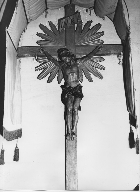 Cristo crocifisso (crocifisso, opera isolata) - ambito laziale (sec. XVIII)