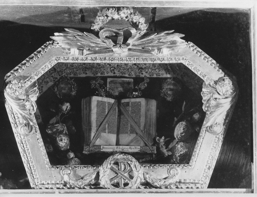 reliquiario a teca - a urna - bottega laziale (sec. XVIII)