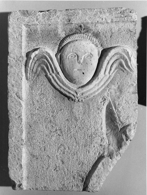 cherubino (rilievo, frammento) - bottega laziale (sec. XI)