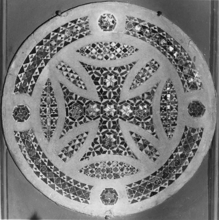 decorazione musiva, frammento - bottega cosmatesca (sec. XIII)