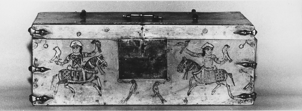 reliquiario a teca - a cofanetto - ambito arabo-siciliano (secc. XI/ XII)